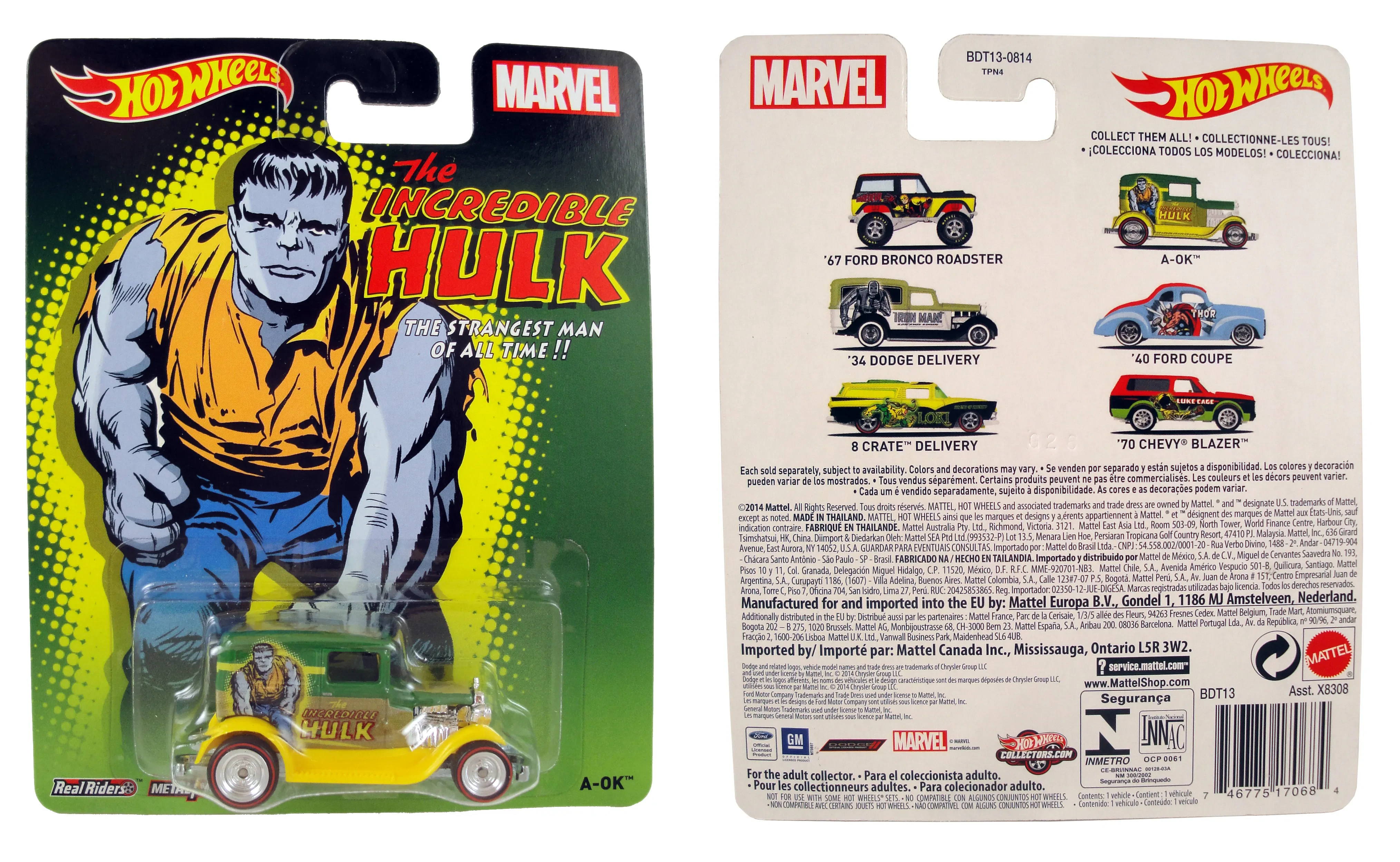 Close-up of OK Rh400 diecast wheels