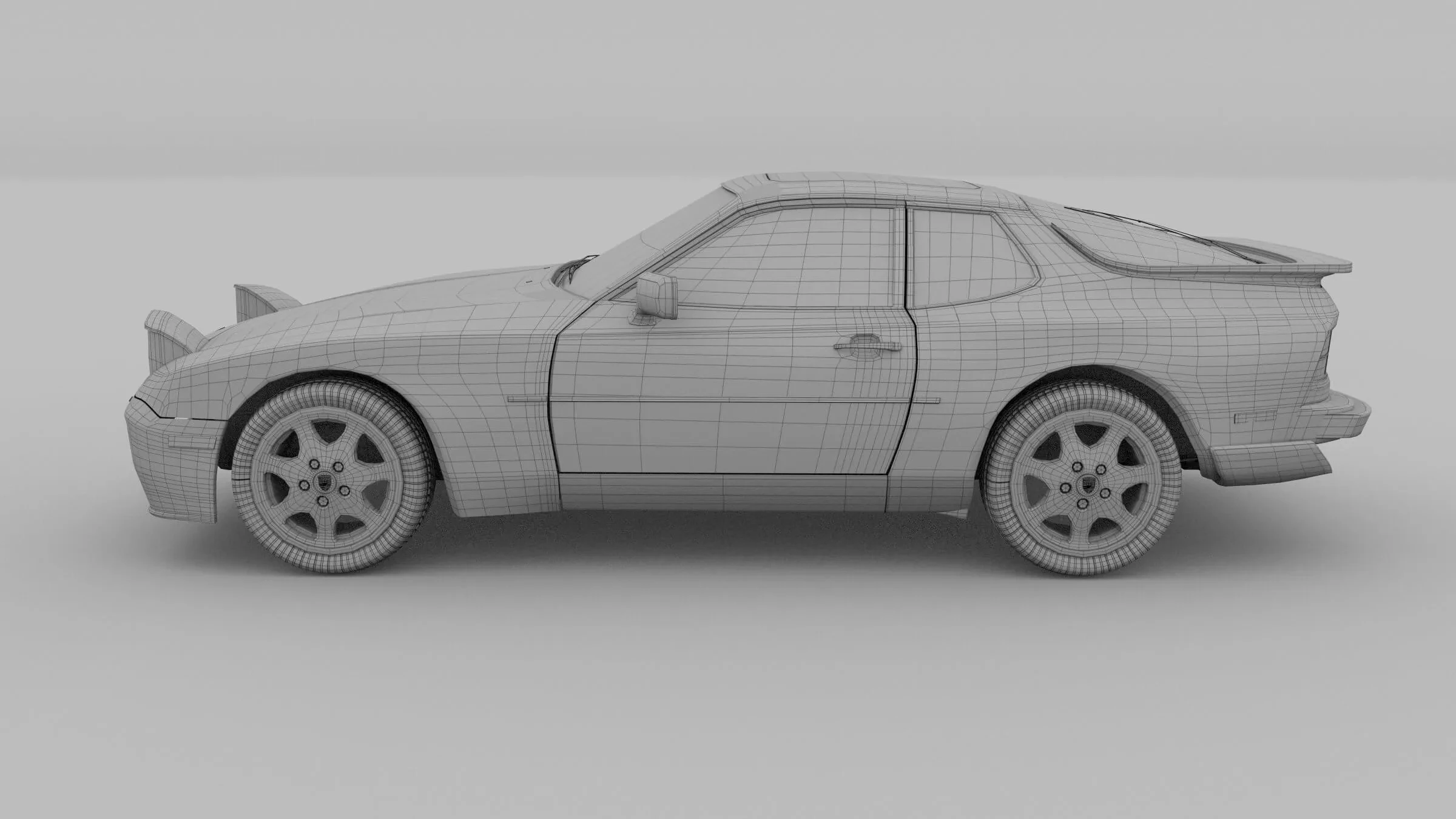 Porsche 944 Turbo diecast on display