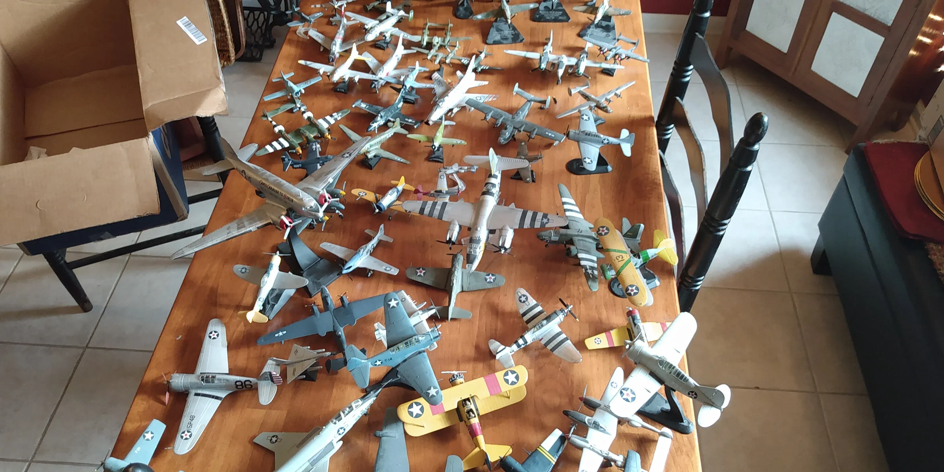 diecast model aircraft collection
