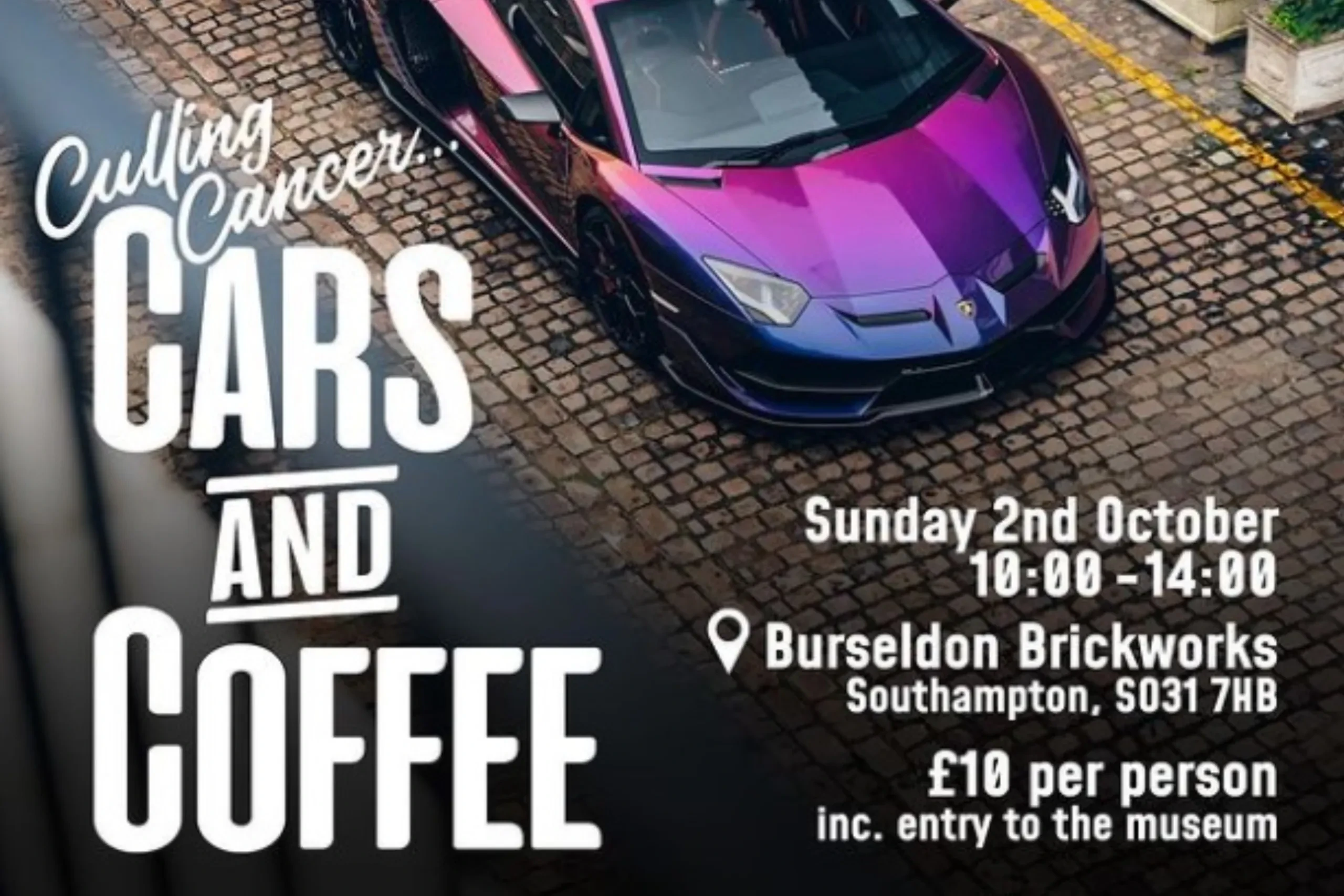 Cars and coffee event with various cars