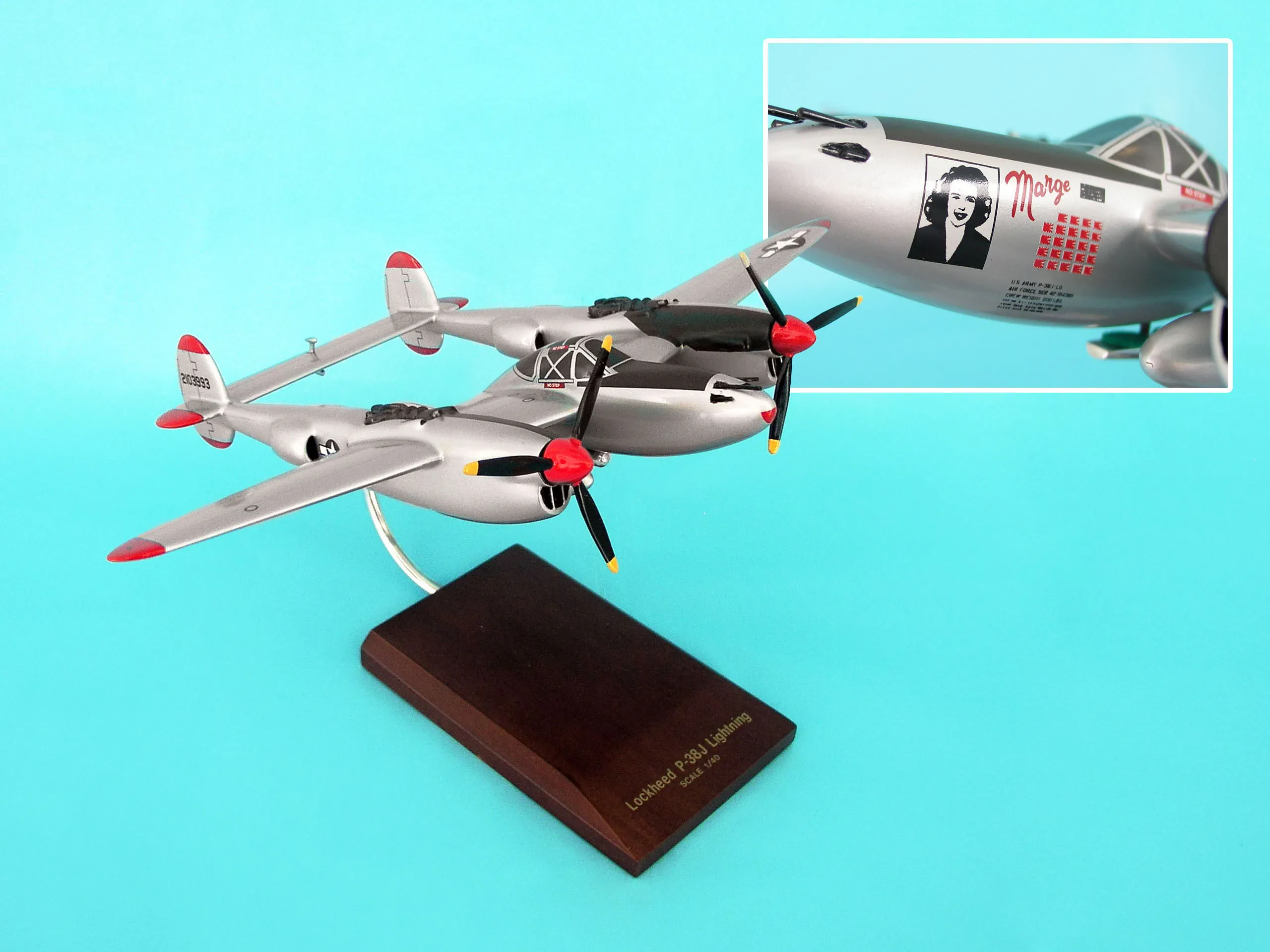 Diecast airplane collection display