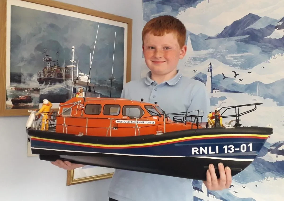 RNLI lifeboat model