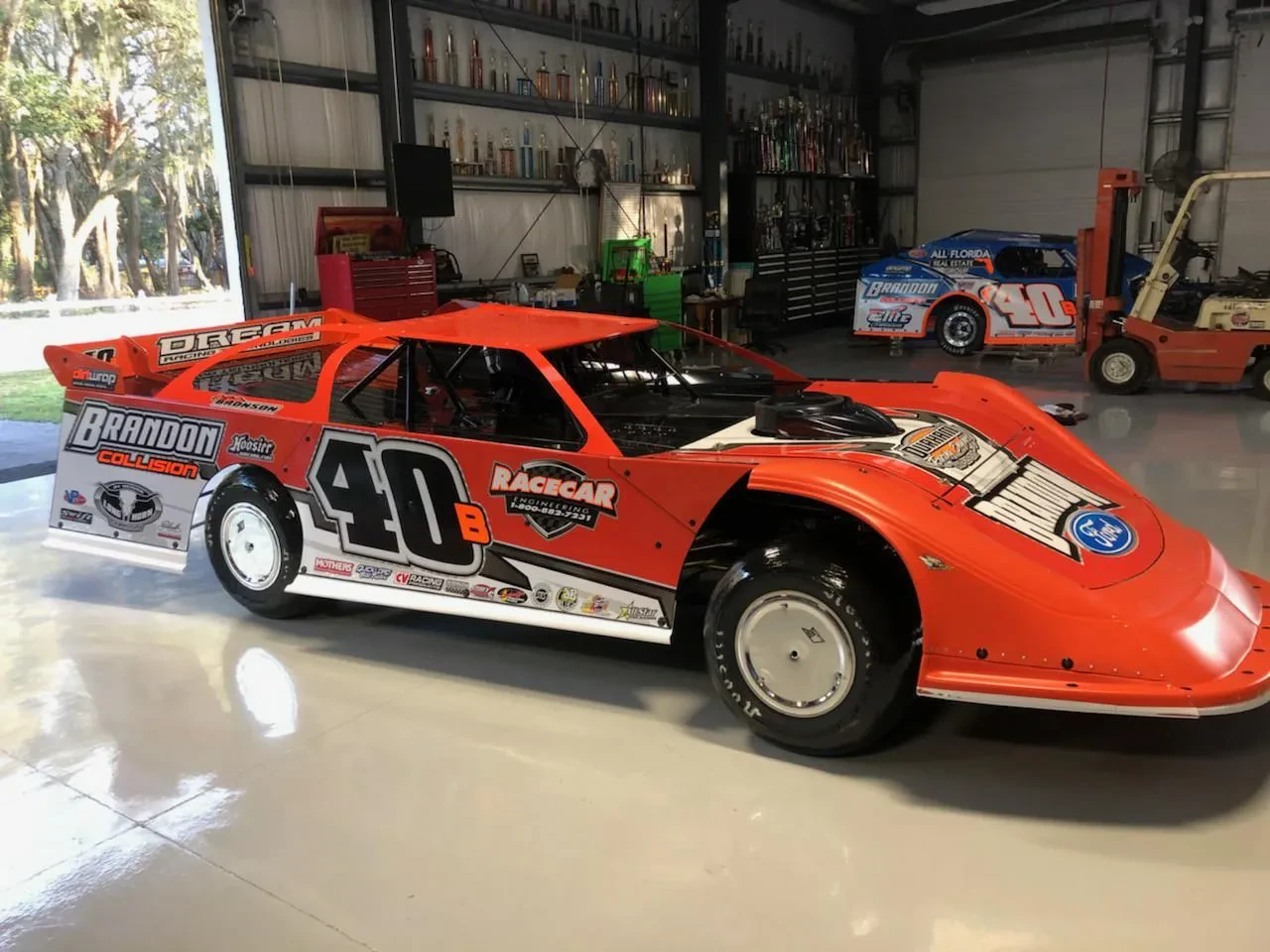 Variety of Dirt Late Model Diecast Cars on Display