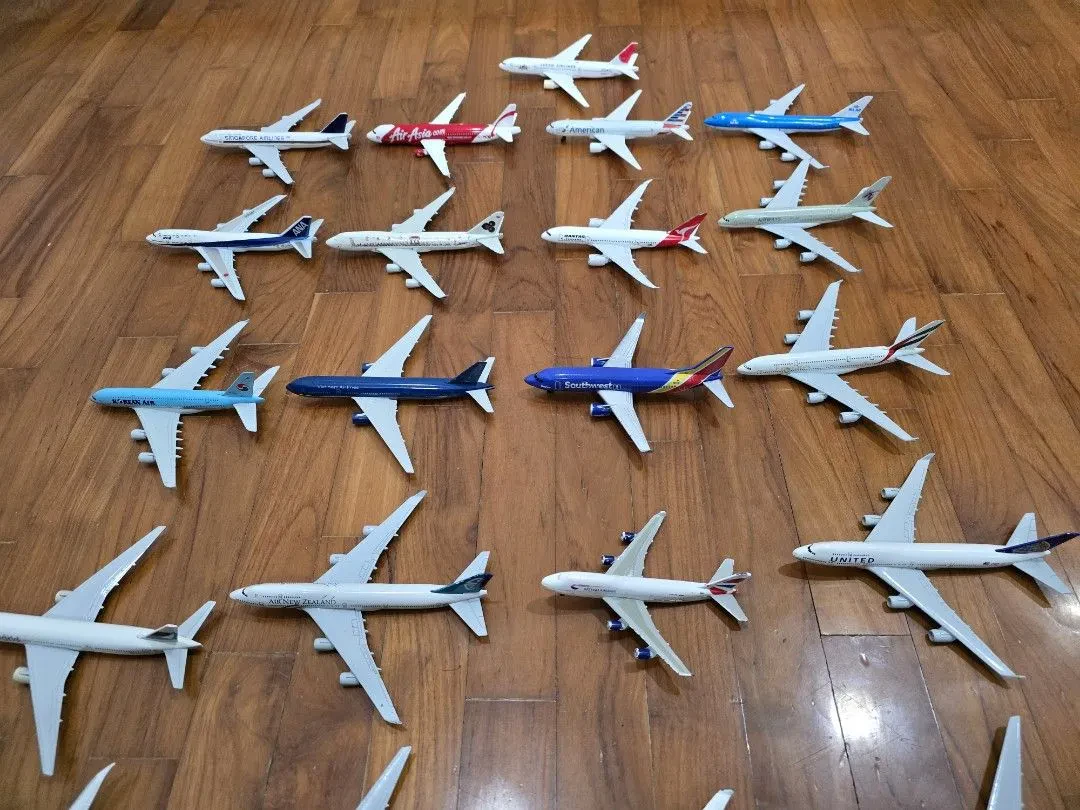 Variety of diecast airplane models