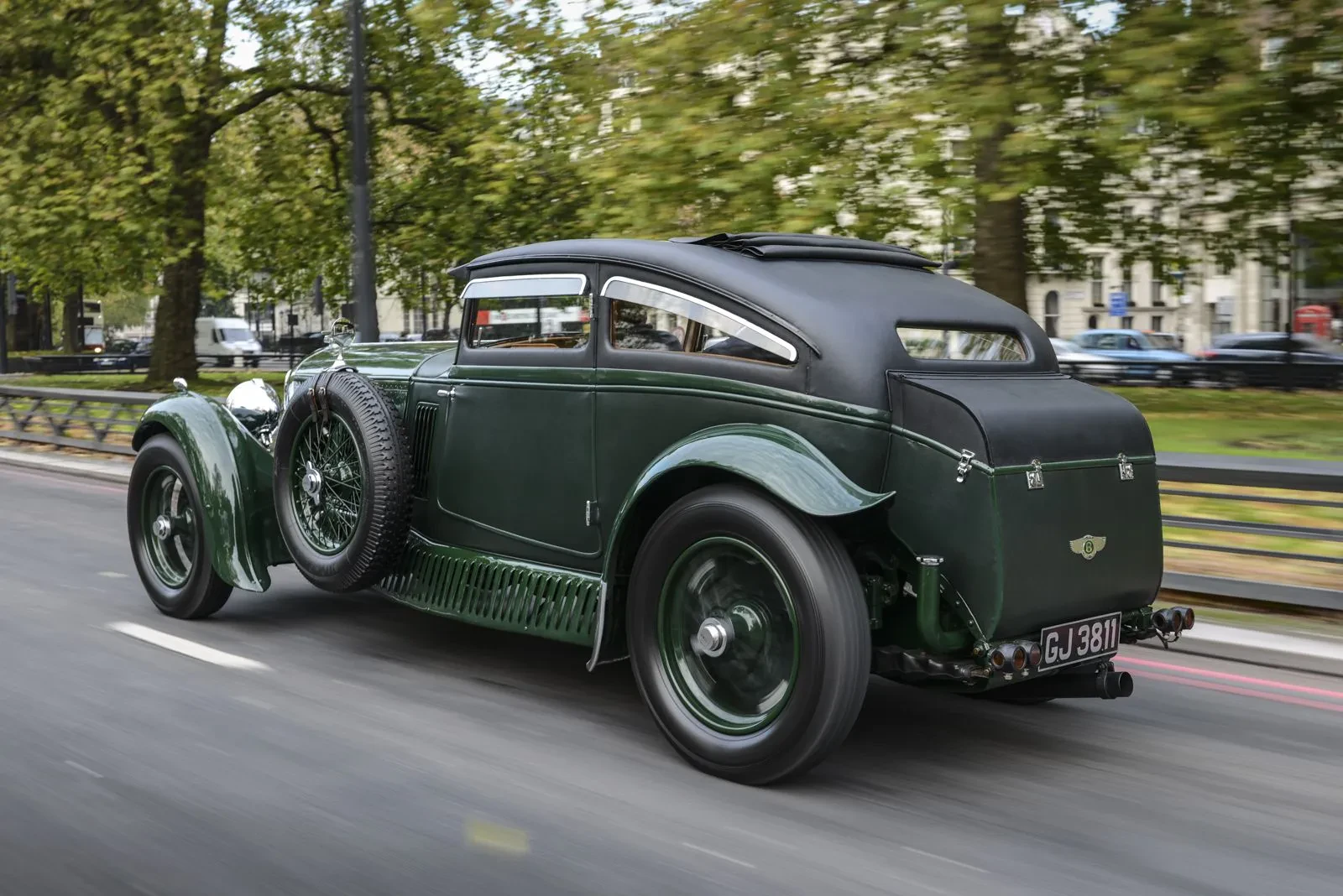 Bentley Blue Train Diecast Side View