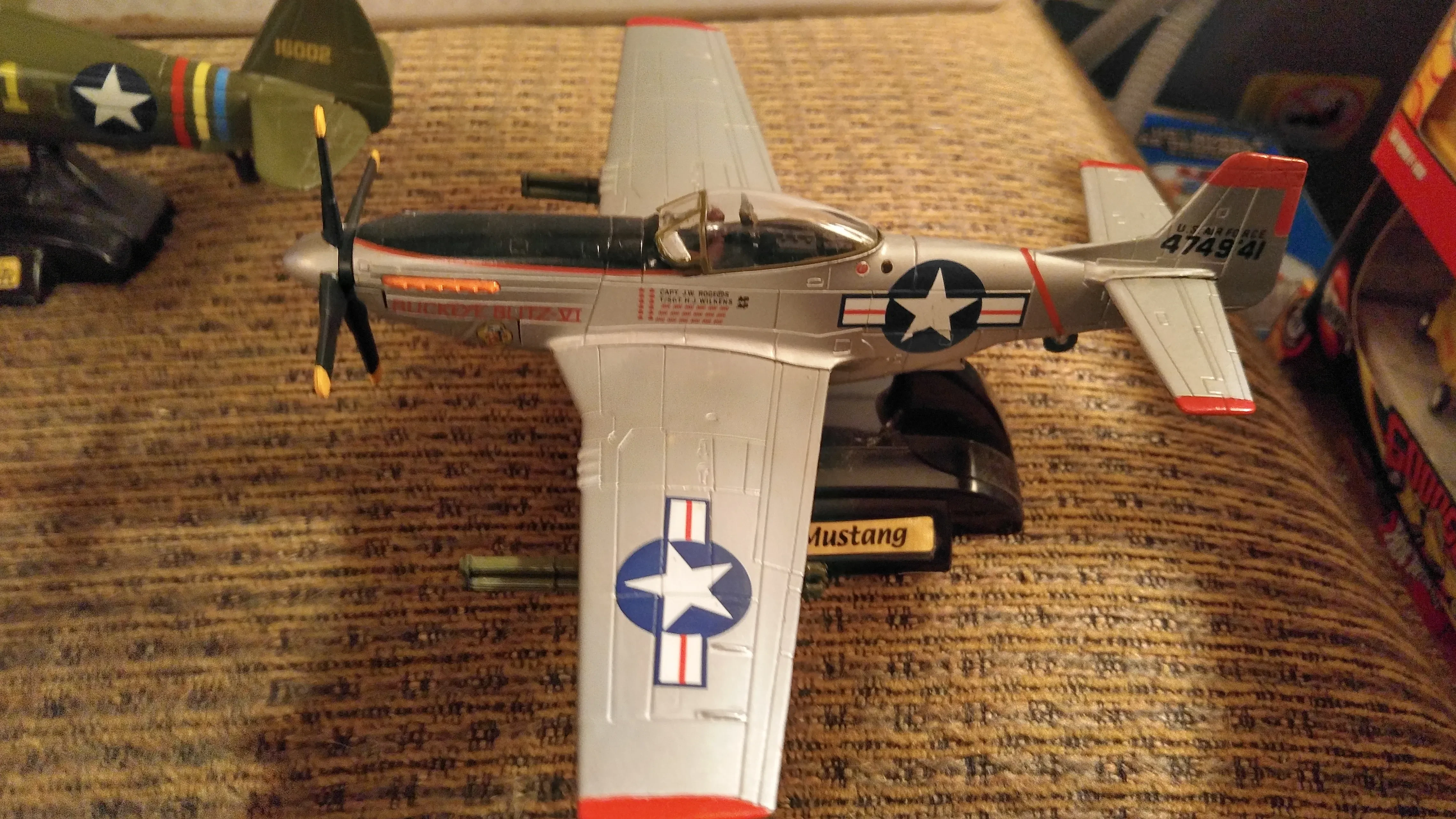 planes diecast set display