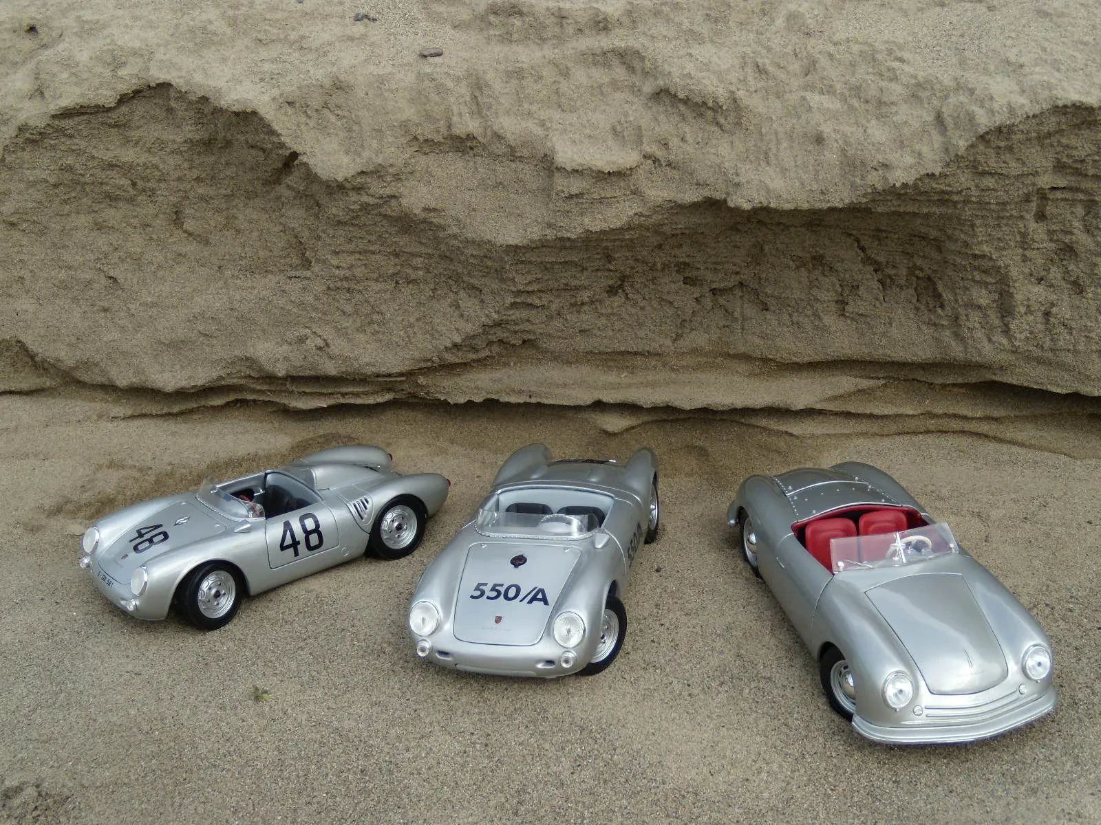 collection of Porsche diecast cars