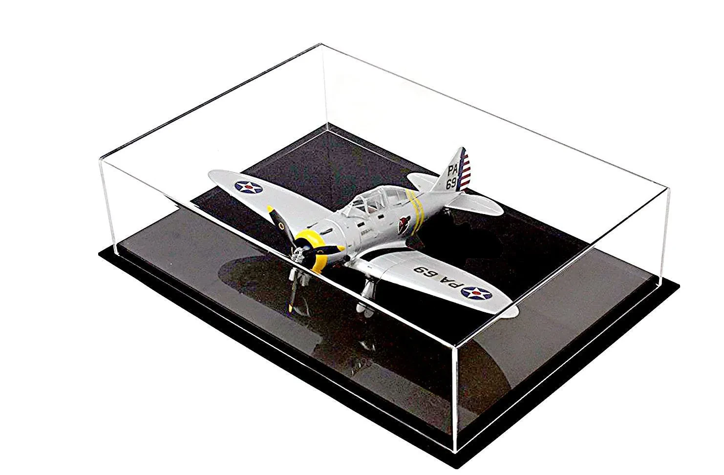 Diecast model airplane display case