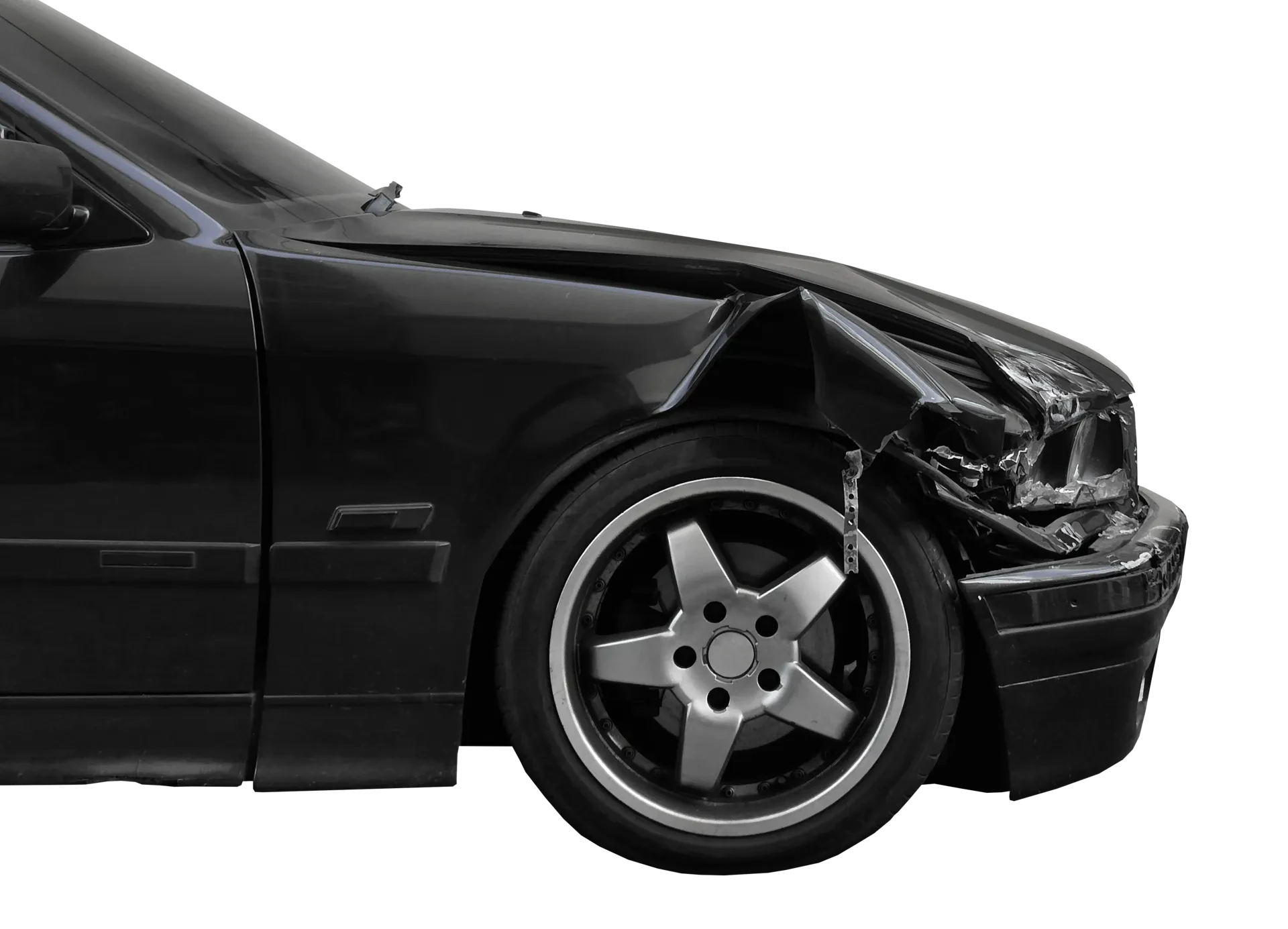 damaged diecast car