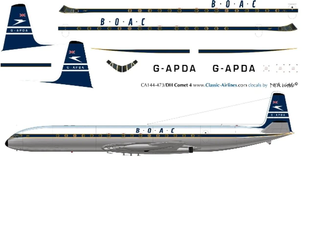 BOAC Comet diecast