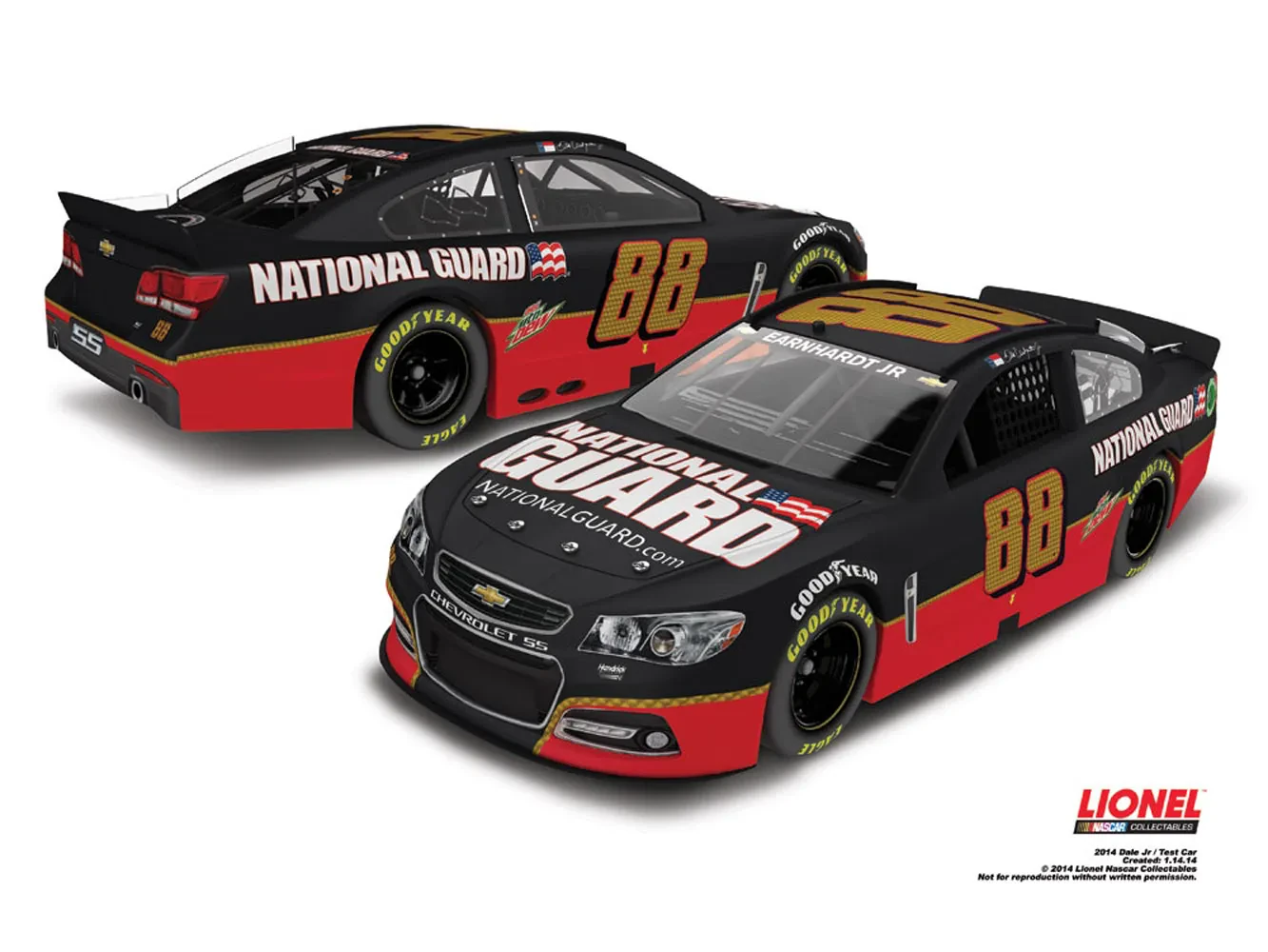 2014 Dale Jr National Guard Darlington Diecast