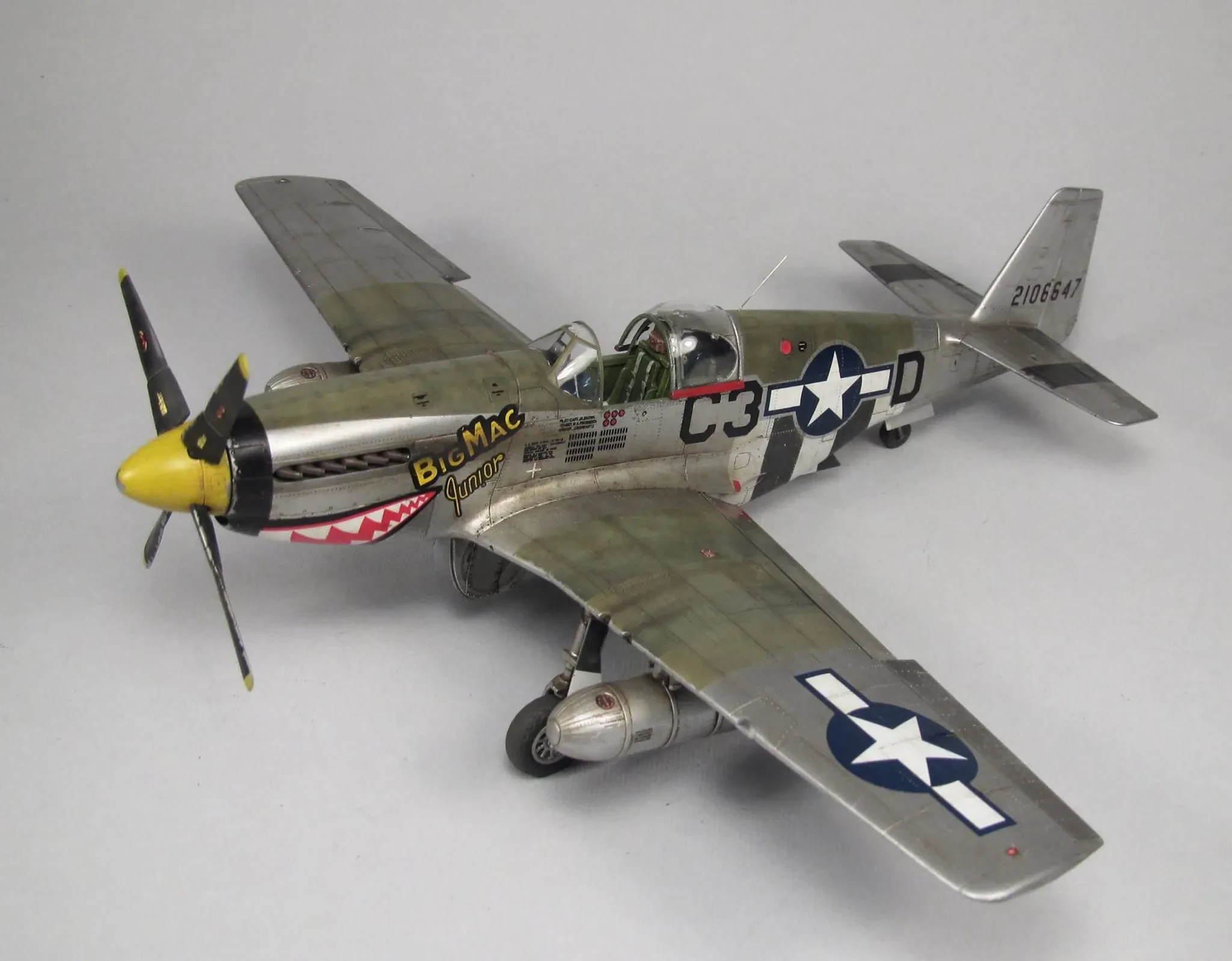 Franklin Mint Armour P-51 Mustang Diecast Model