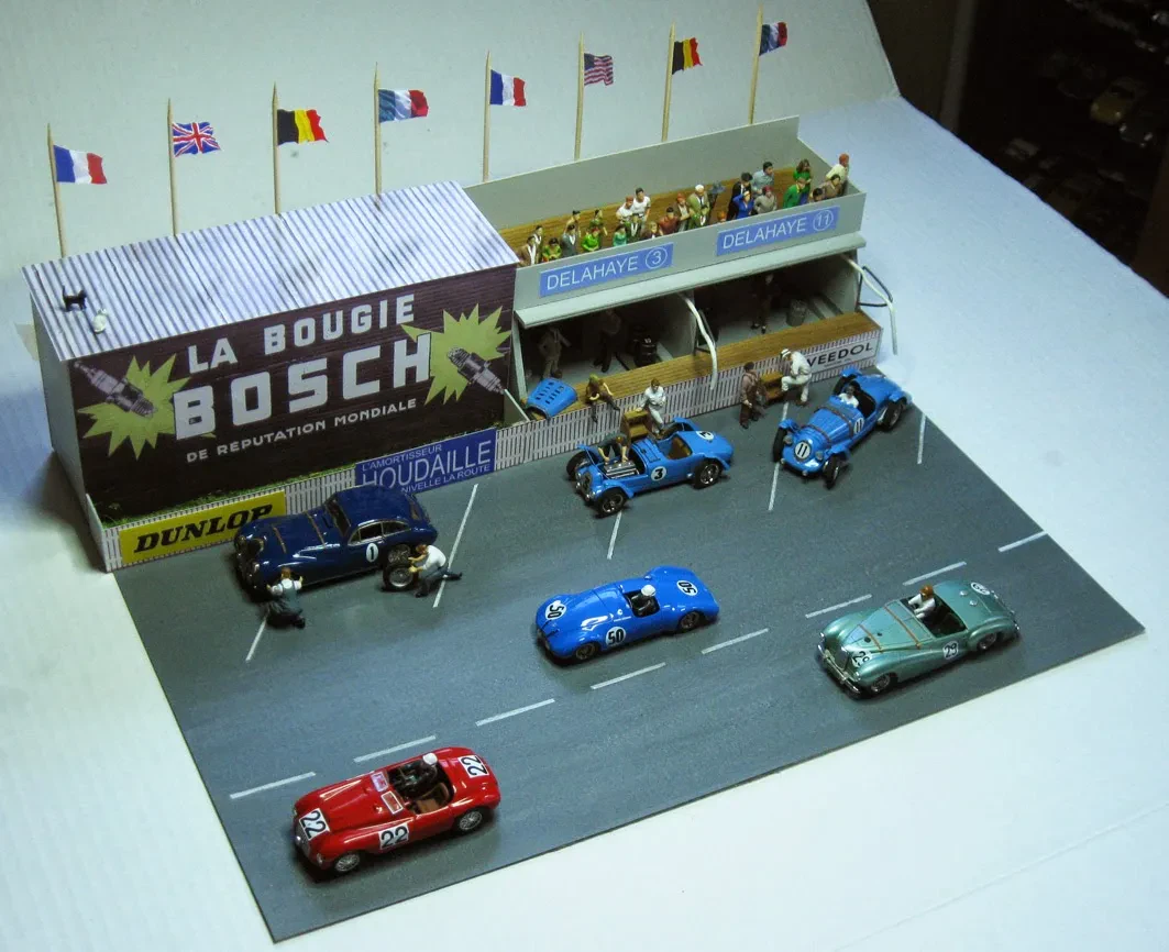 Le Mans 66 race track diorama