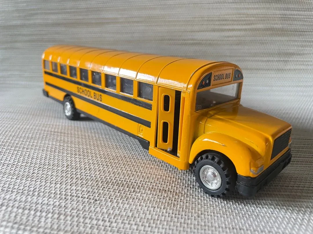 Yellow school bus diecast collection