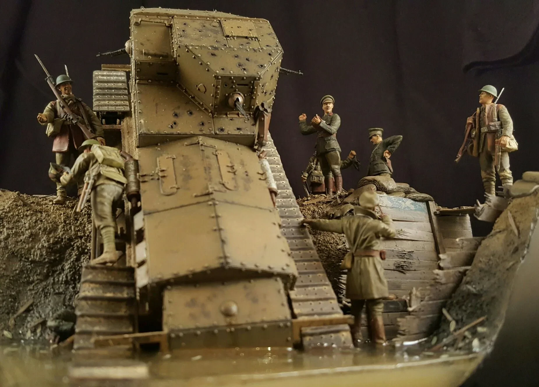 Dragon tank models diorama